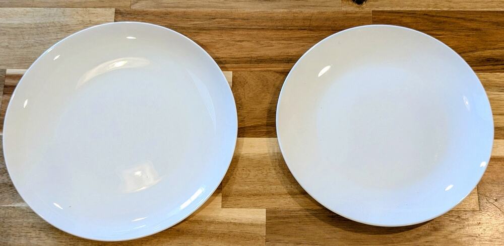 Gibson Elite White Bone China 8" Salad Dessert Plate Replacement Set of 2